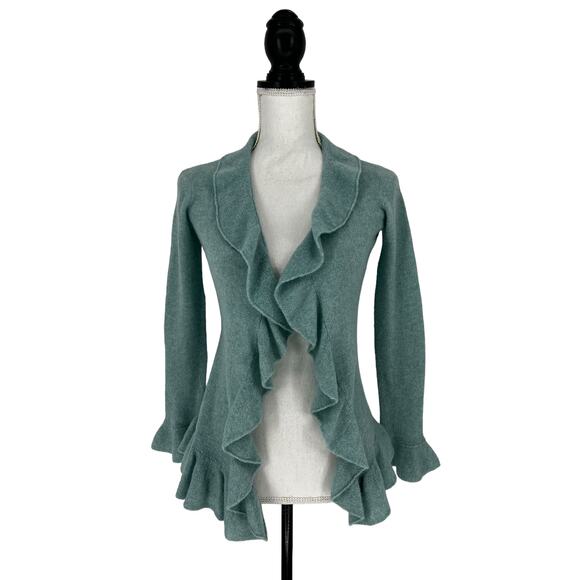 Casmari Cashmere Blend Drape Front Cardigan - Picture 2 of 11